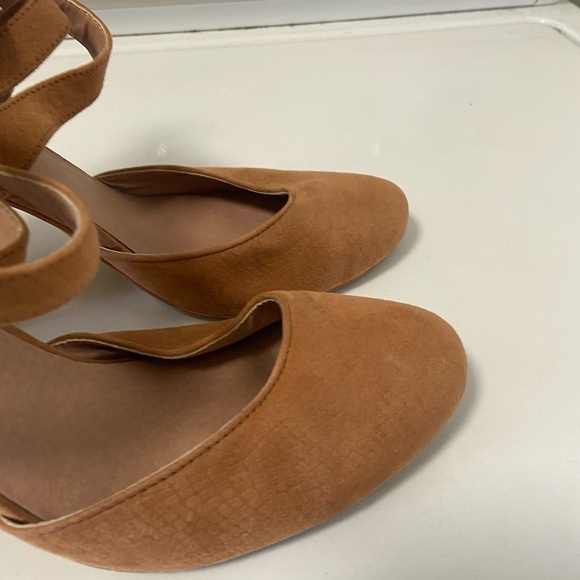 Free People Faryl Robin Tan heels triple straps Sandals size 10 - Picture 6 of 7